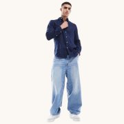 Ralph Lauren solid Oxford Shirt | Navy Blue