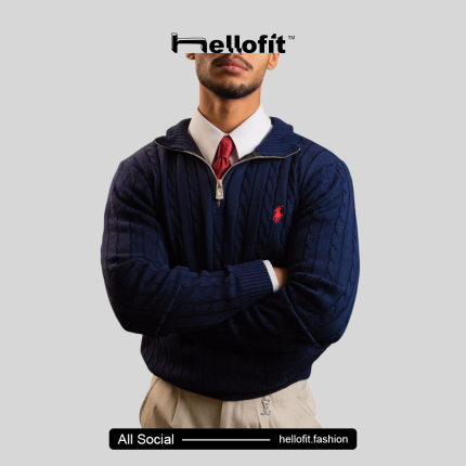 Ralph Lauren half Zipper Sweater | Navy