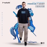 Horse King Premium 100% Cotton Drop Shoulder Tee