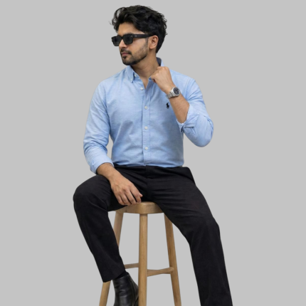 Ralph Lauren solid Oxford Shirt | Sky Blue